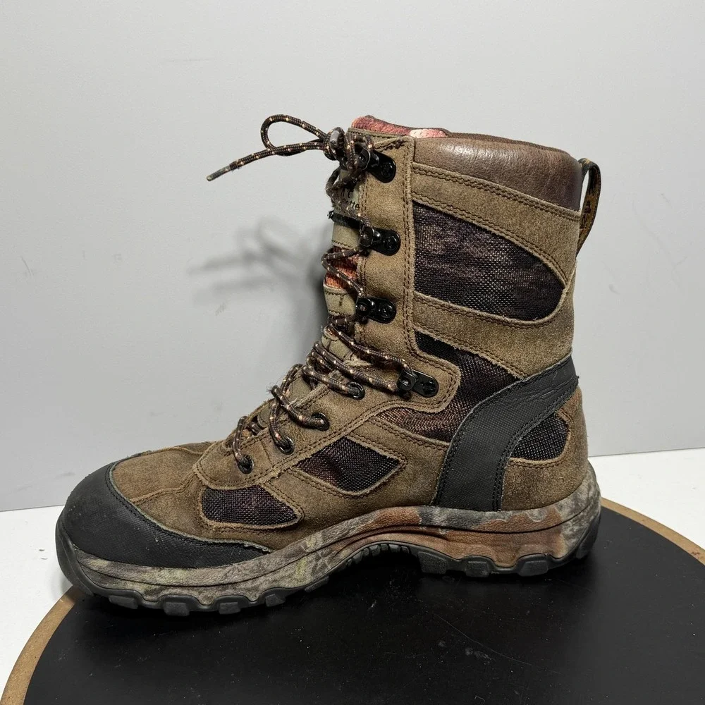 Red Wing Irish Setter Boots Men‎ Size 10.5 Brown Leather Camo Waterproof Hunting